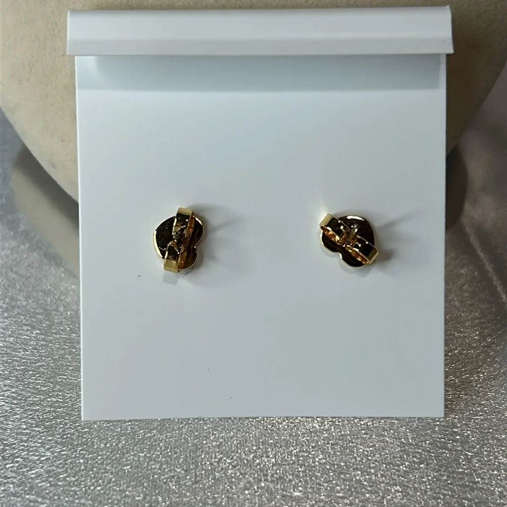 New Kate Spade necklace with earrings set pink and gold
